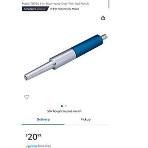 Malco 1/4” nail punch